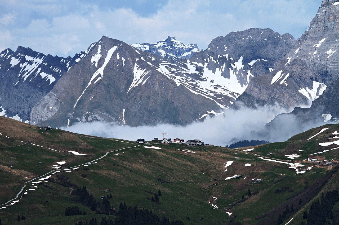 Šveicarija, Alpių, Kalnai, Panorama, Perspektyva, Žygiai, Pieva, Kraštovaizdis, Gamta, Regėjimas