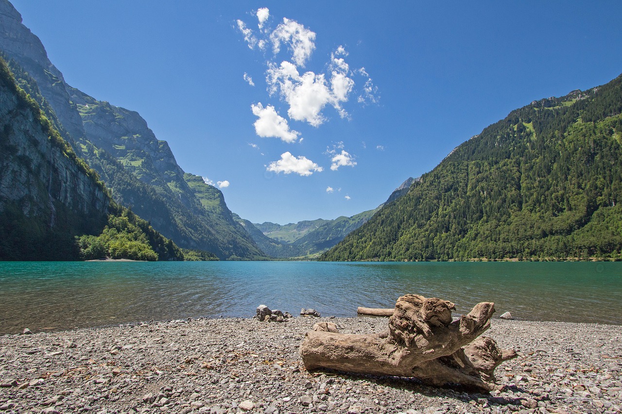 Šveicarija, Kalnai, Bergsee, Klöntal, Nemokamos Nuotraukos,  Nemokama Licenzija