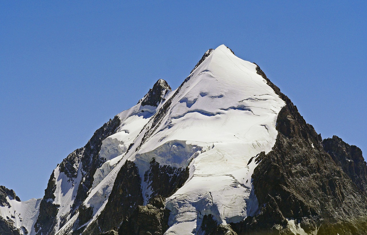 Šveicarija, Piz Rosegg, Bernina Alps, Rhātkon, Engadin, Graubünden, 4000 M, Sniego Sniegas, Firn, Kraigas
