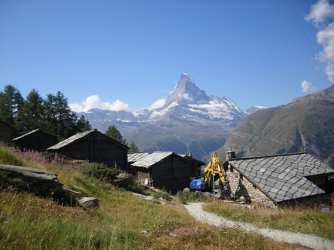 Šveicarija, Zermatt, Matterhorn, Namelis, Nemokamos Nuotraukos,  Nemokama Licenzija