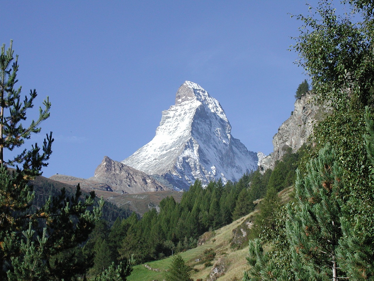 Šveicarija, Zermatt, Matterhorn, Kalnai, Kraštovaizdis, Sniegas, Nemokamos Nuotraukos,  Nemokama Licenzija