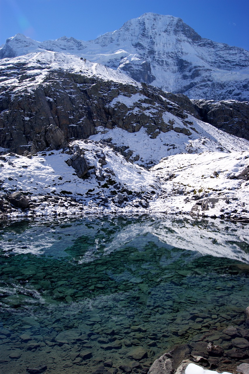 Šveicarija, Kalnai, Kalnas, Gamta, Natūralus, Sniegas, Bern, Ledas, Vanduo, Bergsee