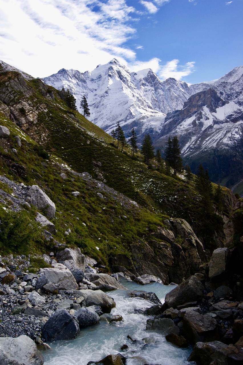 Šveicarija, Kalnai, Kalnas, Gamta, Natūralus, Sniegas, Bern, Ledas, Vanduo, Bergsee