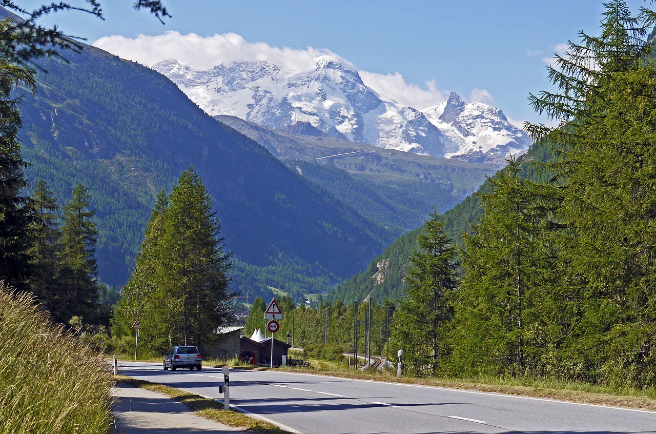 Šveicarija, Valais, Zermatt, Klausimas, Alpių, Aukšti Kalnai, Monte Rosa Grupė, Braitornas, Klein Matterhorn, Keturi Tūkstančiai
