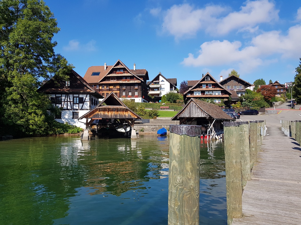 Šveicarija, Lakelucerne, Europa, Liucernos, Vanduo, Kaimas, Gamta, Lauke, Vietos, Vaizdingas