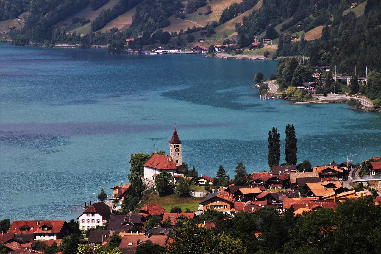 Šveicarija,  Kraštovaizdis,  Iš Perspektyva,  Far View,  Namai,  Išėmos,  Ežeras,  Kalnų Kraštovaizdis,  Alpine,  Peržiūrėti