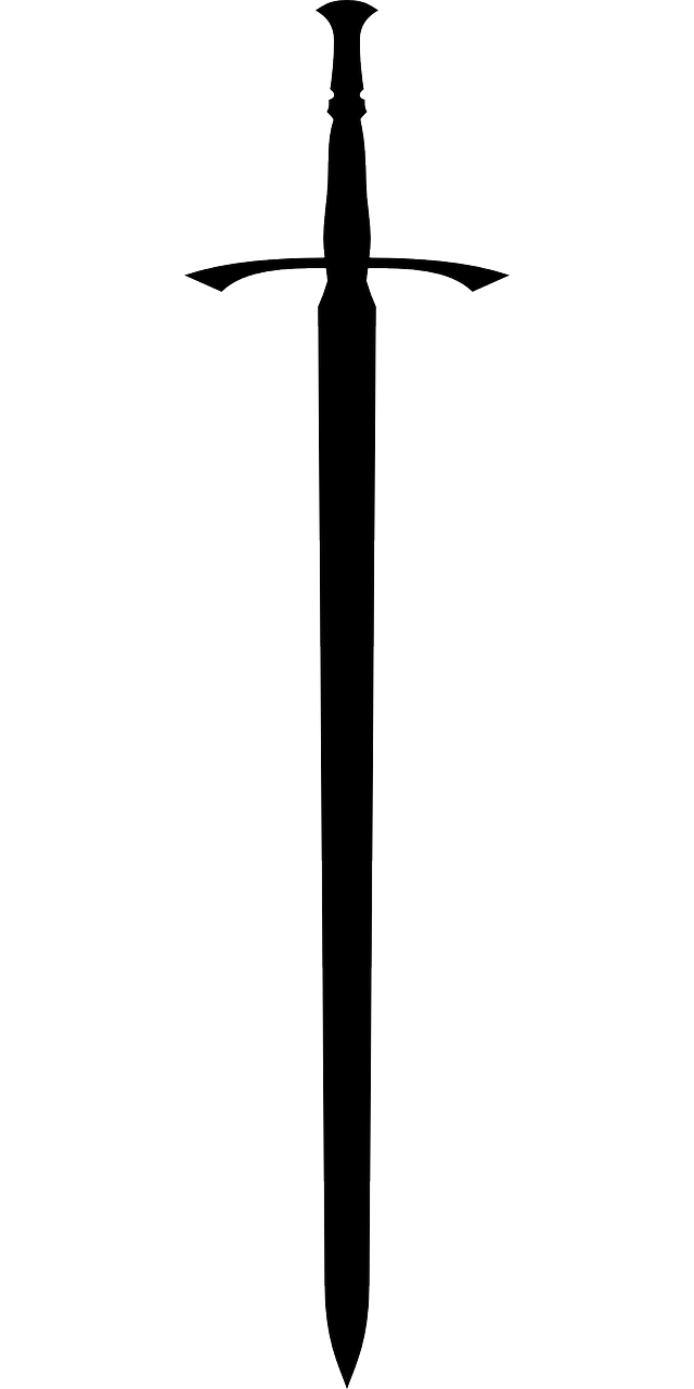 Kardas, Keltų, Fantazija, Viduramžių, Metalas, Siluetas, Ginklas, Nemokama Vektorinė Grafika, Nemokamos Nuotraukos,  Nemokama Licenzija