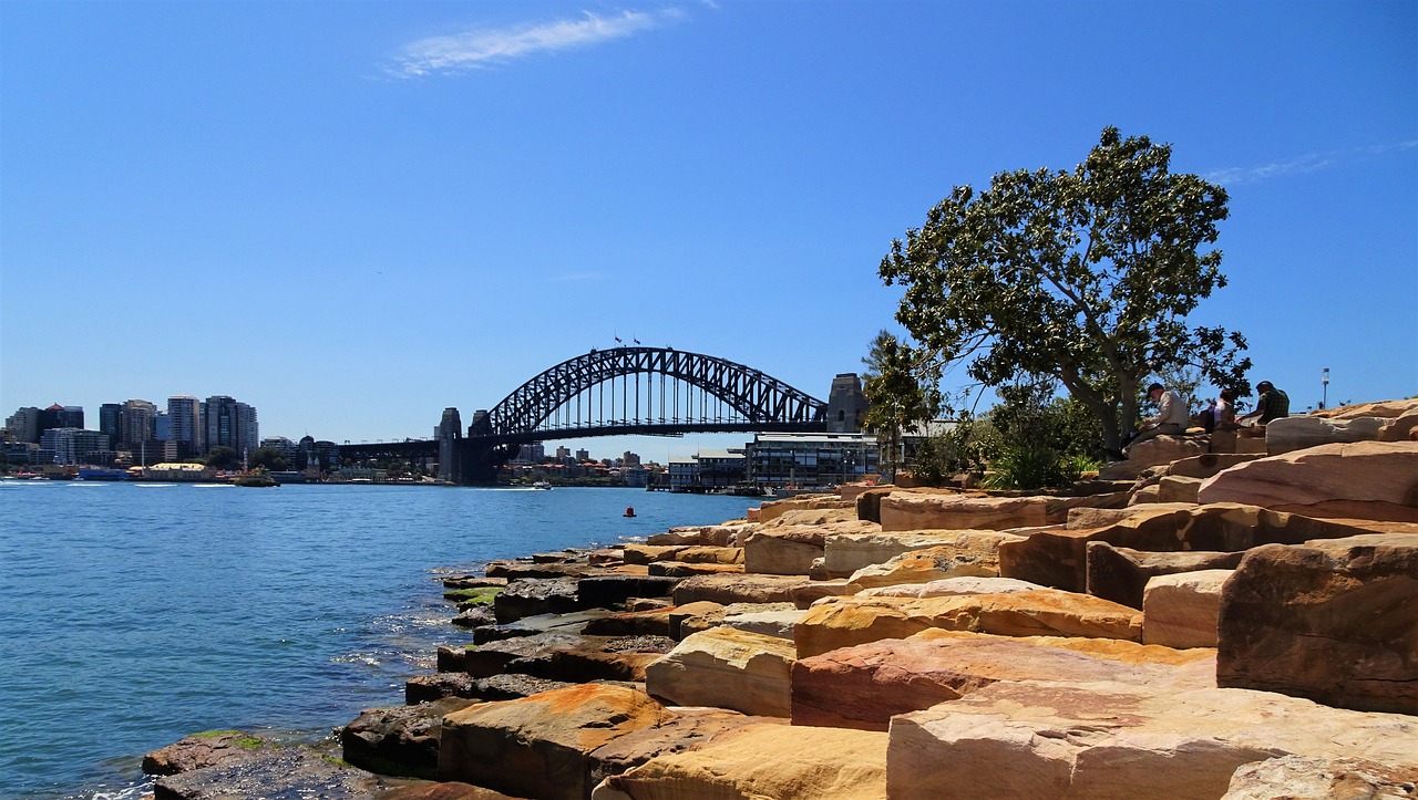 Sidnėjus, Nsw, Australia, Barangaroo, Kelionė, Atostogos, Vanduo, Mėlynas, Kraštovaizdis, Turizmas