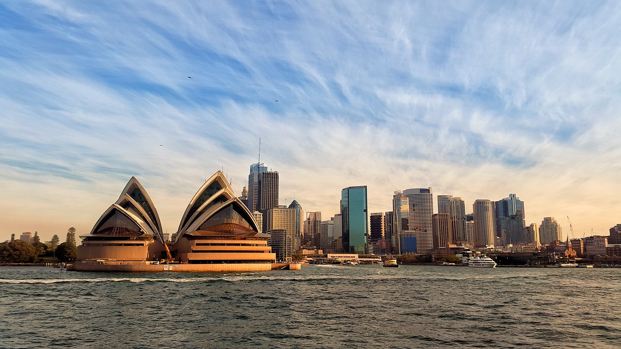 Sidnėjus,  Operos Teatras,  Australija,  Architektūra,  Statyba,  Sunrise,  Skyline,  Miestovaizdis,  Miestas,  Modernus