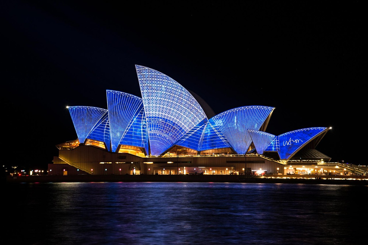 Sidnėjus, Opera, Namas, Australia, Sidnėjaus Uostas, Gyvas, Šviesos Šou, Nemokamos Nuotraukos,  Nemokama Licenzija