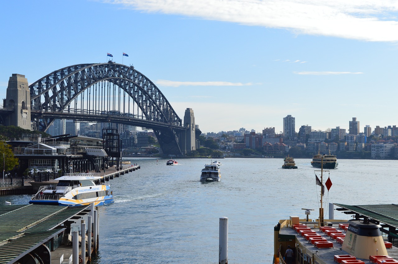 Sidnėjus, Sidnėjaus Uostas, Sidnėjaus Uosto Tiltas, Nemokamos Nuotraukos,  Nemokama Licenzija
