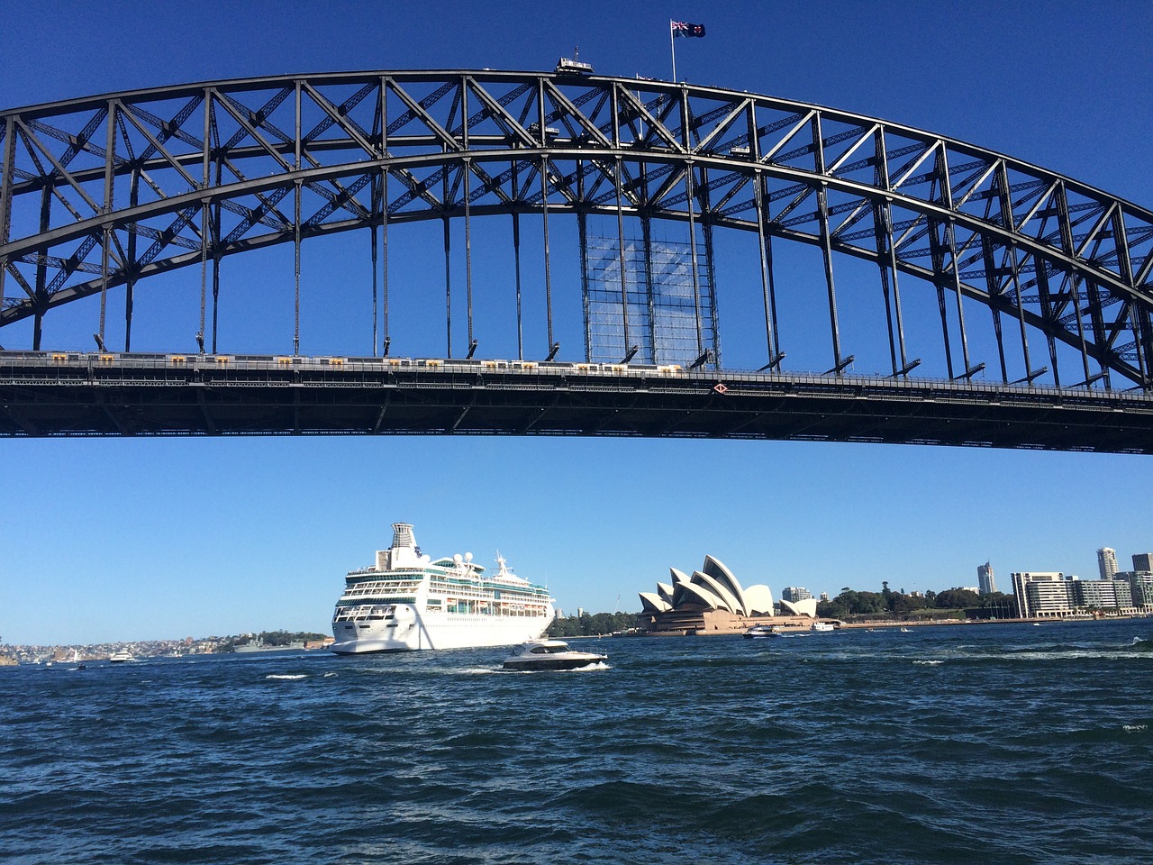 Sidnėjaus Uosto Tiltas, Sidnėjus, Tiltas, Opera Ho, Uostas, Australia, Miestas, Orientyras, Uostas, Vanduo