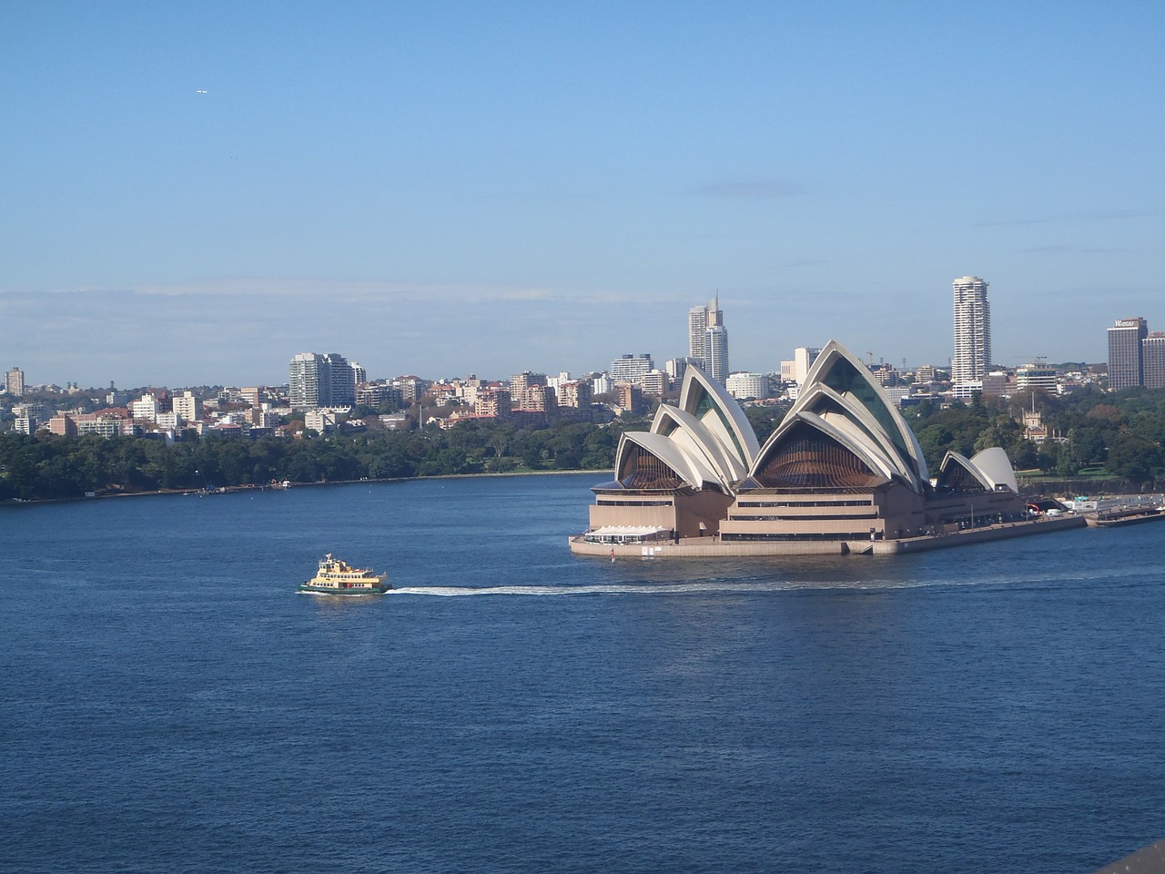 Sidnėjaus Operos Rūmai, Sidnėjaus Opera, Laivas, Sidnėjaus Uostas, Australia, Nemokamos Nuotraukos,  Nemokama Licenzija