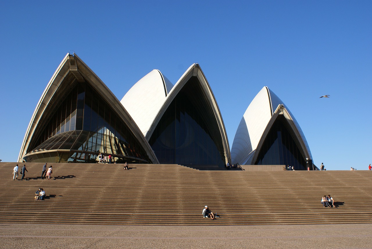 Sidnėjaus Operos Rūmai, Pastatas, Architektūra, Meno Centras, Australia, Jørn Utzon, Bennelong Point, Sidnėjaus Uostas, Sidnėjus, Opera