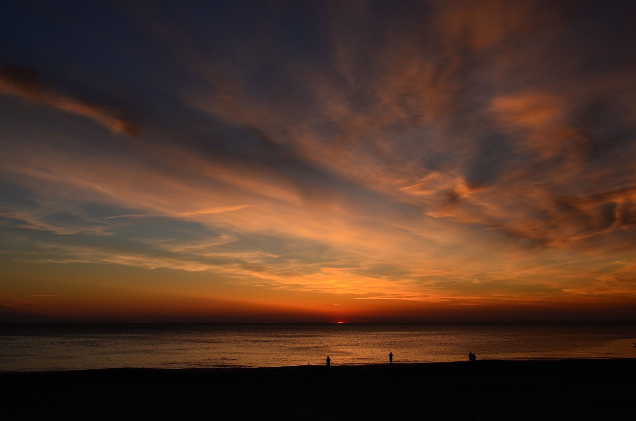 Sylt,  Wenningstedt,  Saulėlydžio,  Papludimys,  Šiaurės Jūra,  Sala,  Atostogos,  Abendstimmung,  Jūra,  Naktis