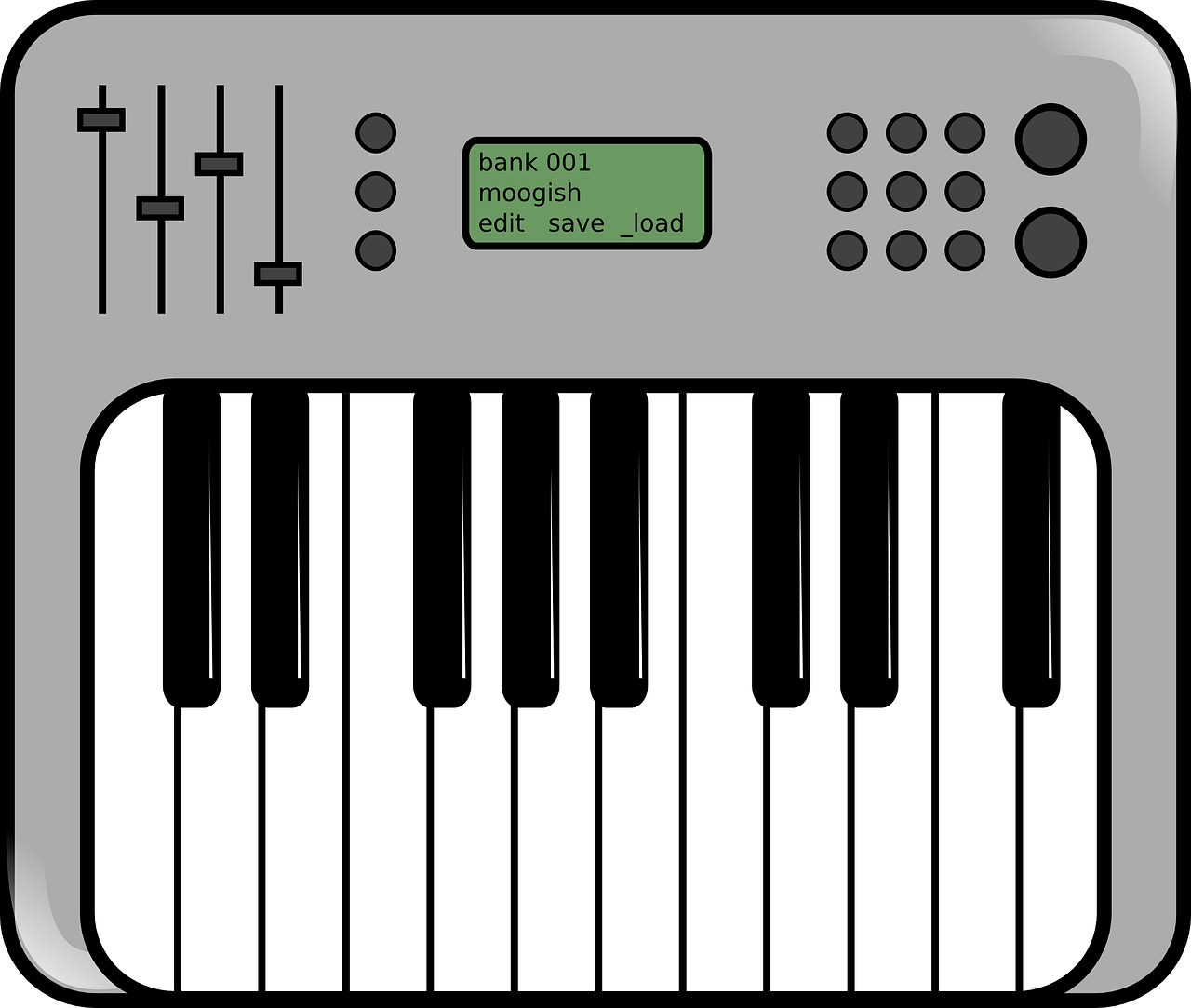 Sintezatorius, Klaviatūra, Garsas, Elektroninė Muzika, Skaitmeninis, Nemokama Vektorinė Grafika, Nemokamos Nuotraukos,  Nemokama Licenzija