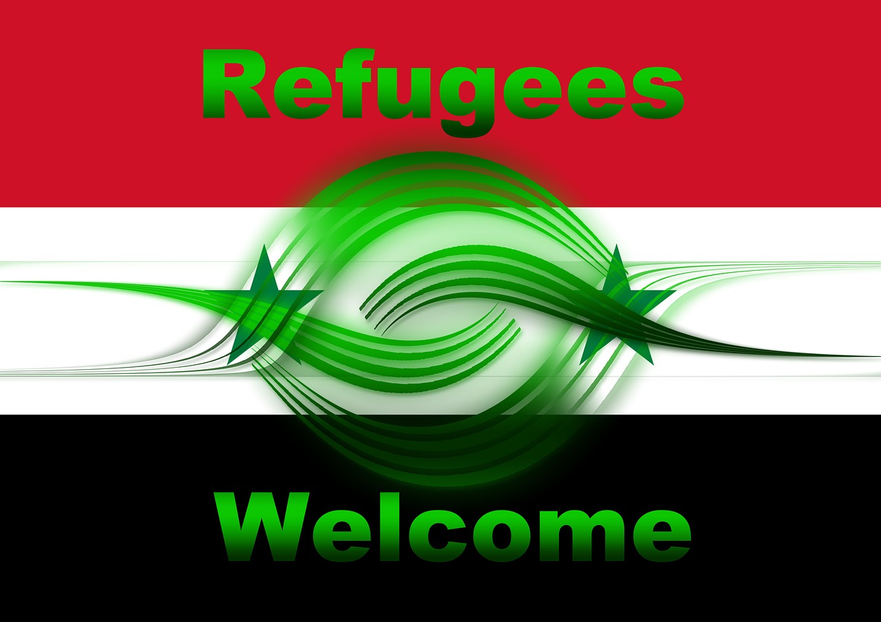 Sirija, Pabėgėliai, Vėliava, Sveiki, Ranka Rankon, Simbolis, Prieglobstis, Pagalba, Pabegti, Nemokamos Nuotraukos