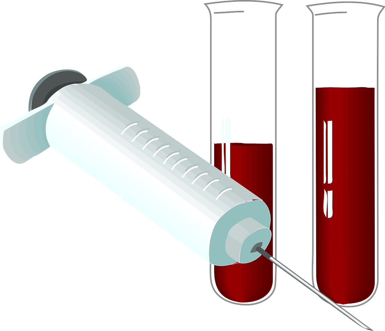 Švirkštas, Vamzdeliai, Laboratorija, Laboratorija, Kraujas, Testas, Analizė, Medicina, Ligoninė, Injekcija