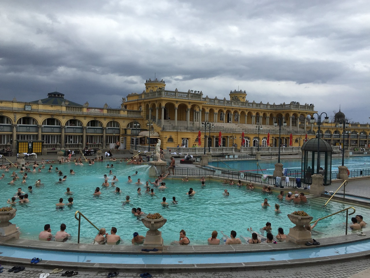 Szechenyi Spa, Budapest, Vengrija, Szechenyi, Architektūra, Terminis, Vonia, Spa, Europa, Sveikata