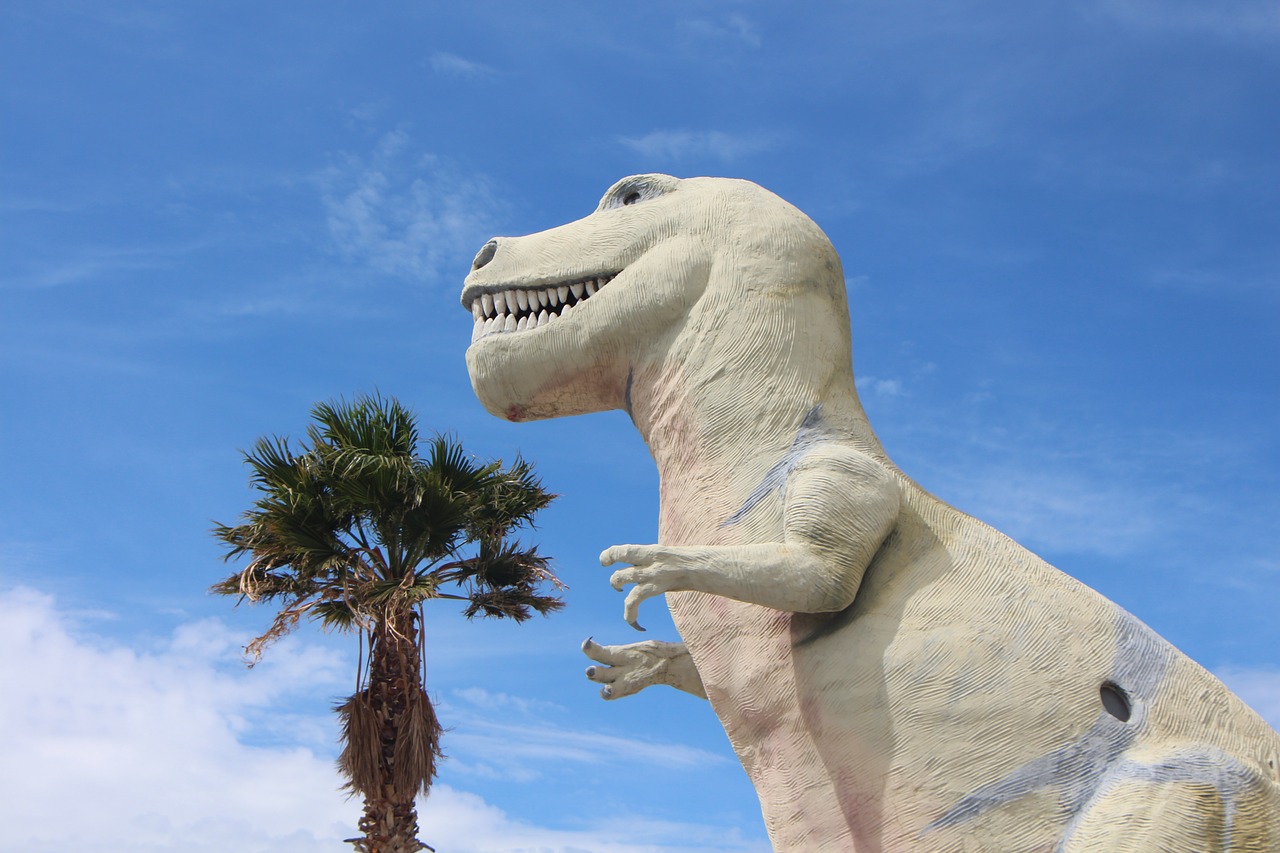 T-Rex,  Dinozauras,  Palmių Spyruoklės,  California,  Dino,  Išnykusi,  Predator,  Priešistorinių,  Pavojinga,  Tyrannosaurus