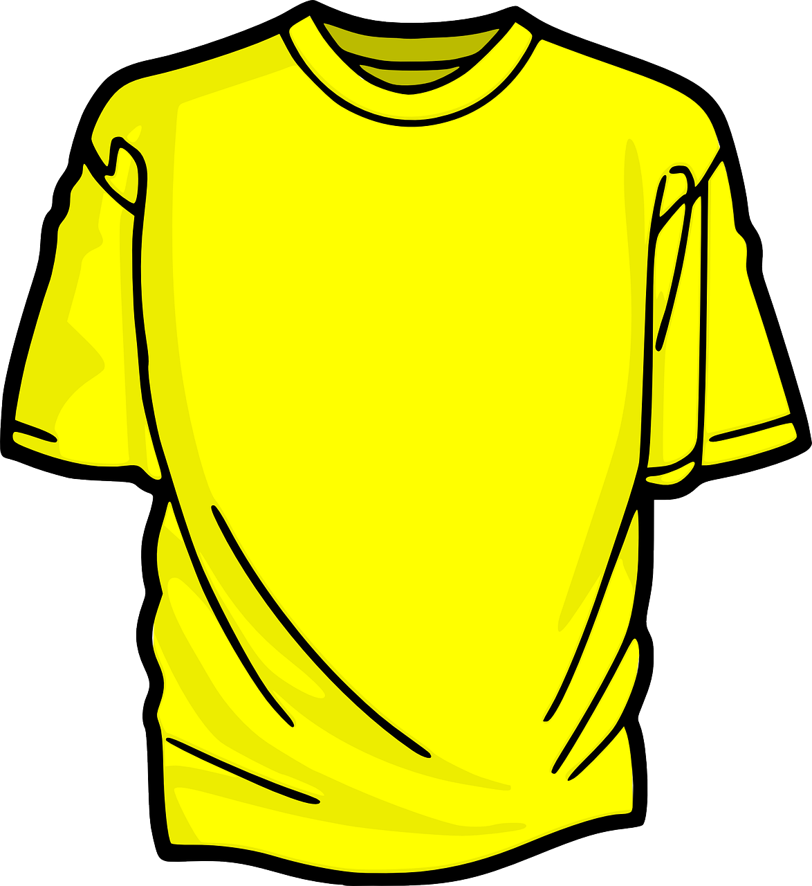 T-Shirt, Apranga, Geltona, Marškinėliai, Marškinėliai, Nemokama Vektorinė Grafika, Nemokamos Nuotraukos,  Nemokama Licenzija