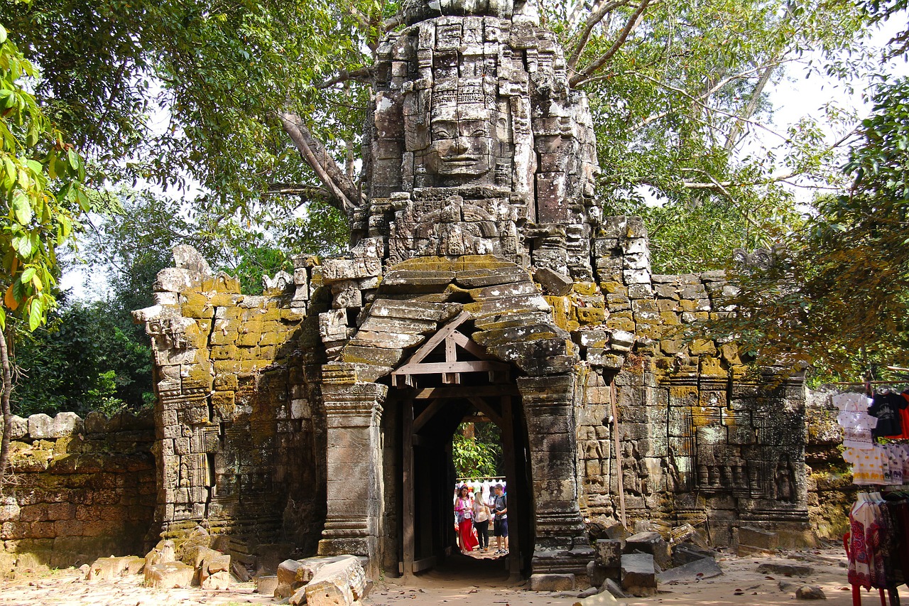 Ta Som Temple, Šventykla, Kelionė, Senovinis, Senas, Gražus, Angkor Wat, Siem Grižti, Kambodža, Asija