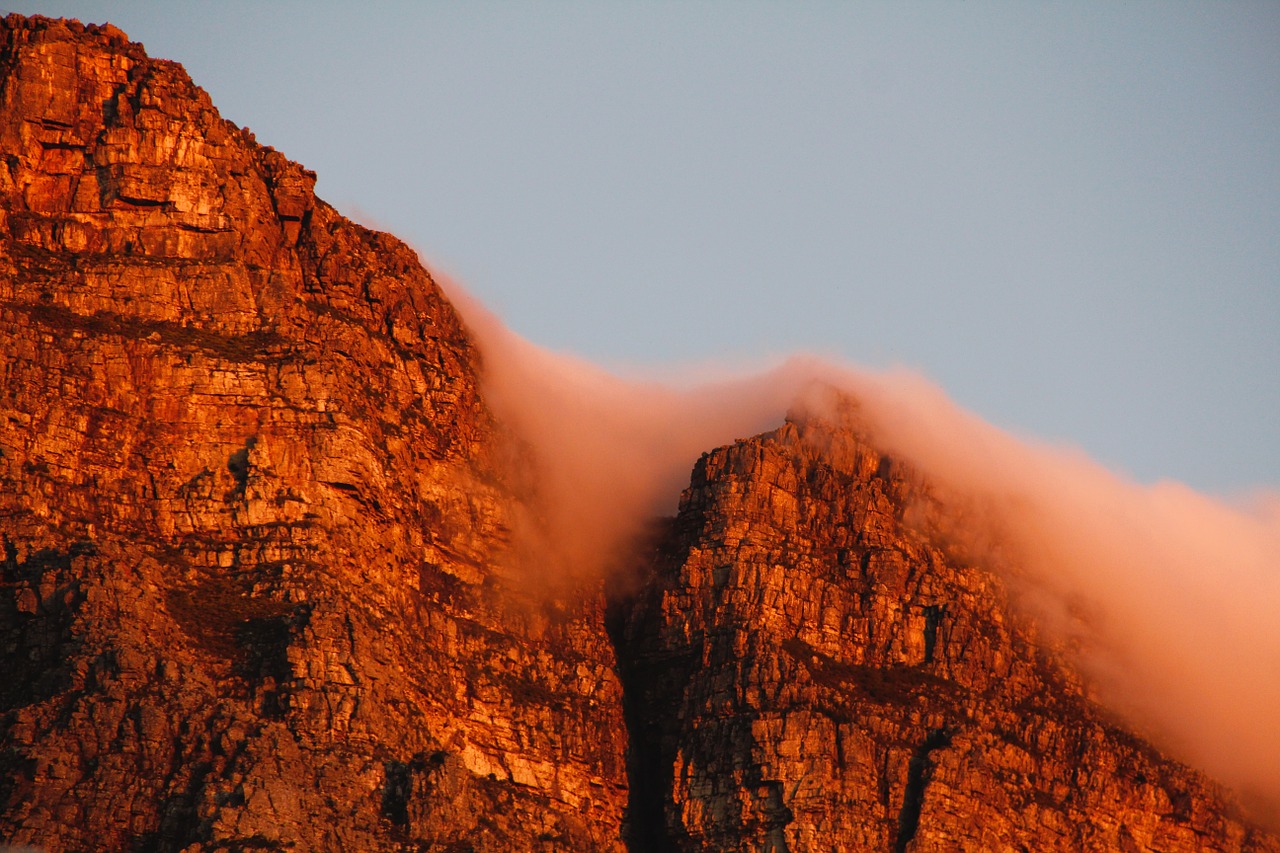 Stalo Kalnas, Cape Town, Pietų Afrika, Dangus, Ant Stalo Kalnų, Debesys, Nemokamos Nuotraukos,  Nemokama Licenzija