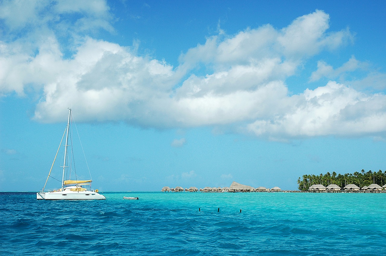 Tahiti, Prancūzų Polinezija, Sala Tahaa, Bungalowy Kiemuose, Ramiojo Vandenyno Regionas, Mėlynas, Nemokamos Nuotraukos,  Nemokama Licenzija