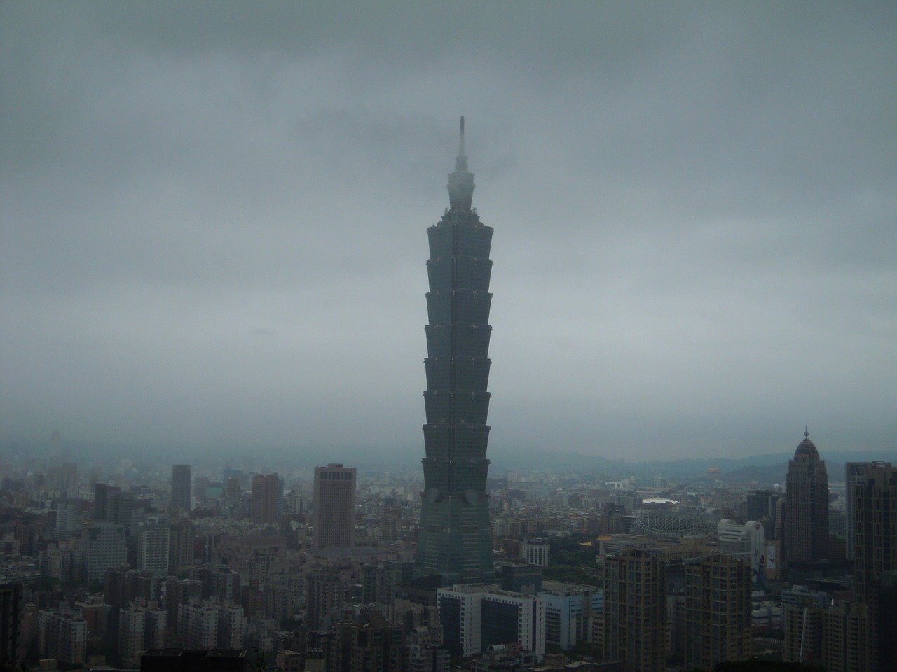Taipei 101, Pavarde Migla, Pavasaris, Dangoraižis, Viršuje, Taipei101, Nemokamos Nuotraukos,  Nemokama Licenzija