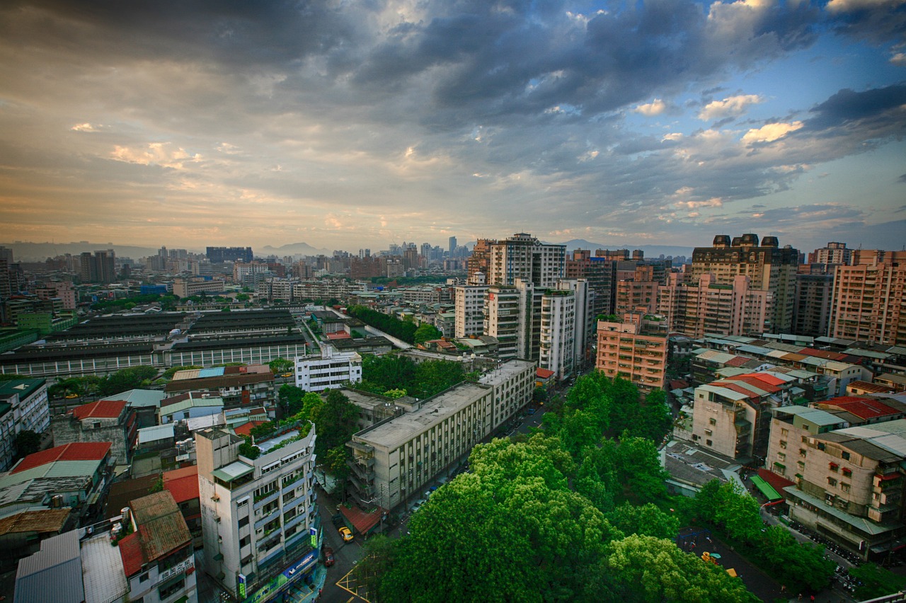 Taivanas, Taipei, Miestas, Saulėlydis, Statyba, Parkas, Dangus, Nemokamos Nuotraukos,  Nemokama Licenzija