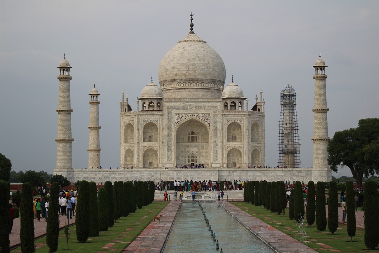 Taj Mahal, Indija, Agra, Taj, Mahal, Asija, Marmuras, Architektūra, Paminklas, Kelionė