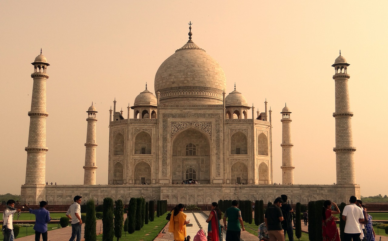 Taj Mahal, Unesco Svetainė, Pasaulio Stebuklas, Baltas Marmuras, Paminklas, Islamic, Architektūra, Mughals, Agra, Indija