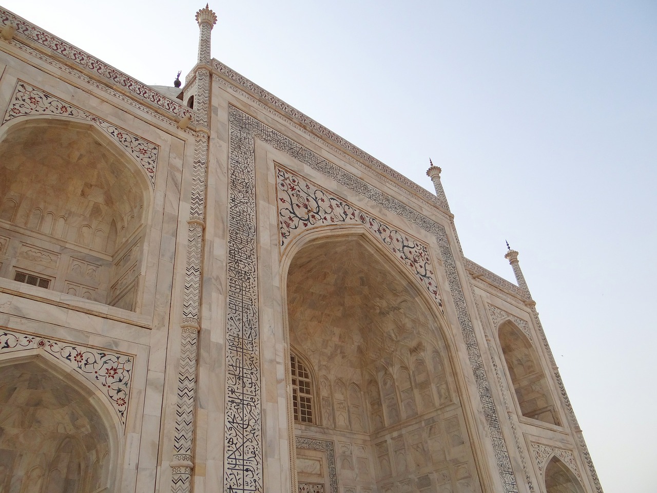Taj Mahal, Skerspjūvis, Arkos, Baltas Marmuras, Graviūrų, Kaligrafija, Agra, Indija, Nemokamos Nuotraukos,  Nemokama Licenzija