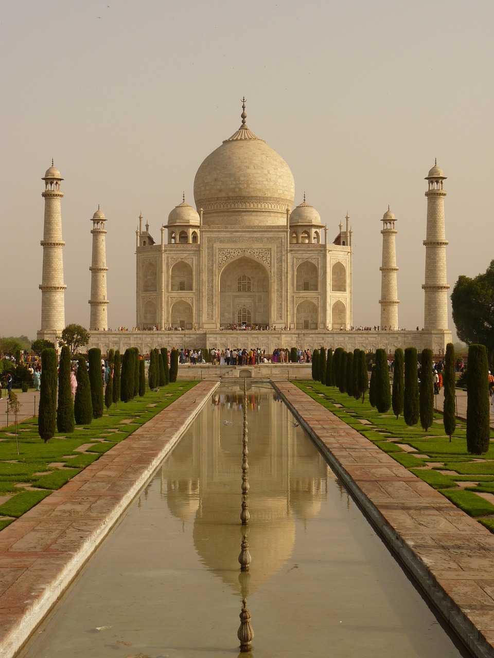 Taj Mahal, Mauzoliejus, Agra, Uttar Pradesh, Kapinės Mečetė, Indija, Architektūra, Persų Architektūra, Pastatas, Stulpelis