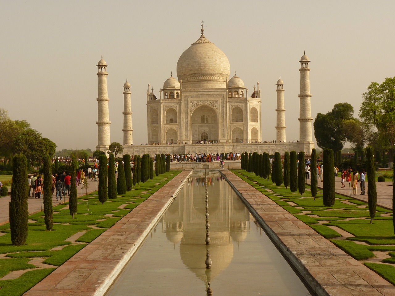 Taj Mahal, Mauzoliejus, Agra, Uttar Pradesh, Kapinės Mečetė, Indija, Architektūra, Persų Architektūra, Pastatas, Stulpelis