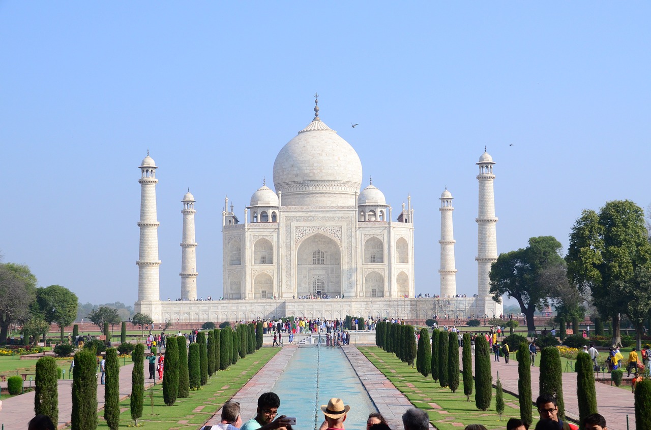 Taj Mahal, Agra, Indija, Rūmai, Gražus, Turistai, Pasaulinis Paveldas, Unesco, Nemokamos Nuotraukos,  Nemokama Licenzija