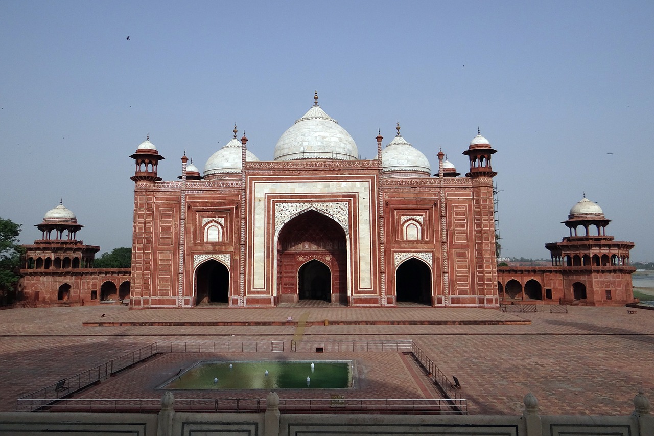 Taj Mahal Mečetė, Taj Mahal Kompleksas, Taj, Architektūra, Moghalas, Raudona, Smiltainis, Agra, Indija, Nemokamos Nuotraukos