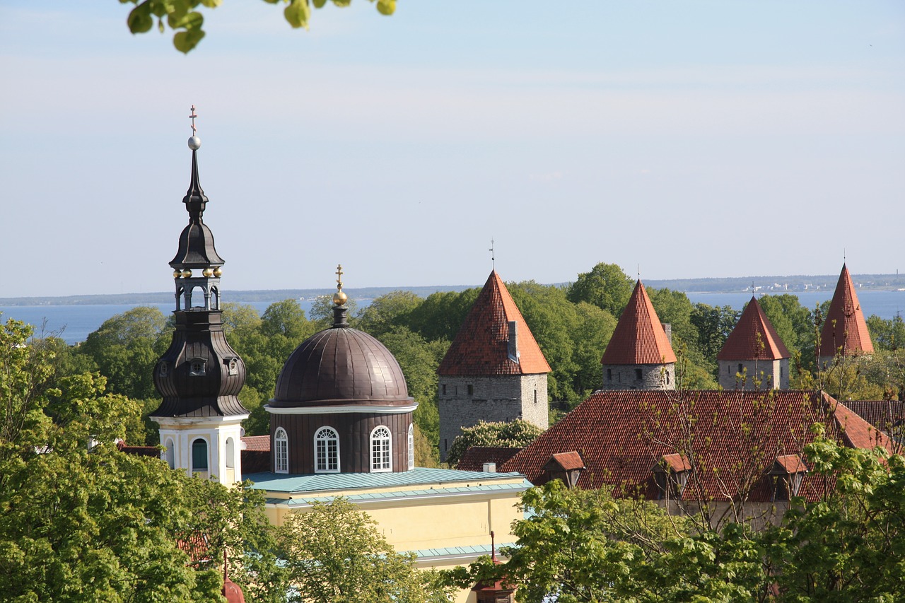 Tallinn, Estonia, Tallinn Estonia, Panorama, Architektūra, Viduramžių, Spiers, Baltiškas, Bažnyčia, Europa