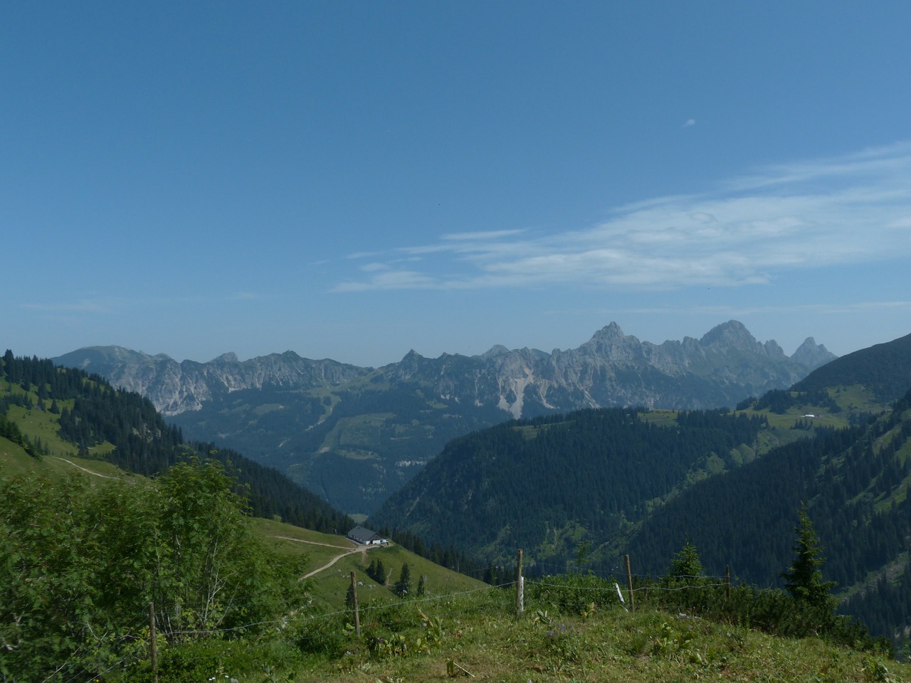 Tannheim, Bėgikų Galva, Raudona Flüh, Gimpelis, Alpių, Allgäu Alpės, Kalnai, Mentele, Kölle Tip, Schartschrofenas