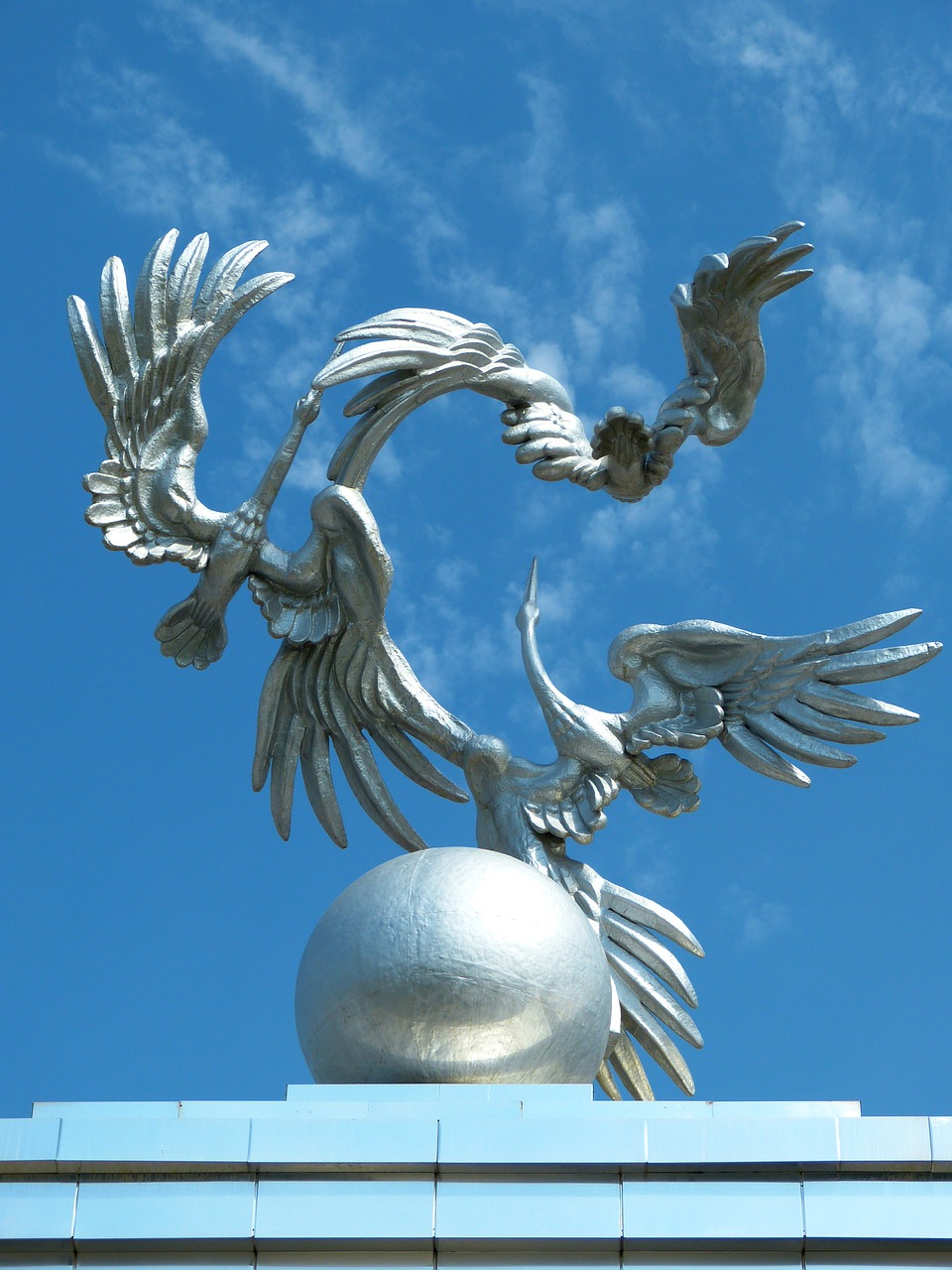 Tashkent, Nepriklausomybės Aikštė, Paminklas, Gandrai, Uzbekistanas, Nemokamos Nuotraukos,  Nemokama Licenzija