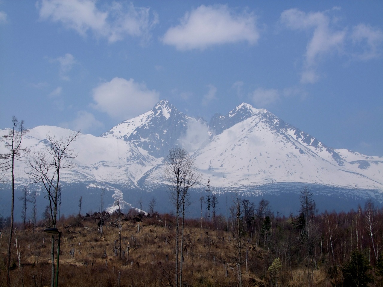 Tatras, Kalnai, Miškas, Kraštovaizdis, Gamta, Debesys, Akmenys, Kietas, Žiema, Sniegas