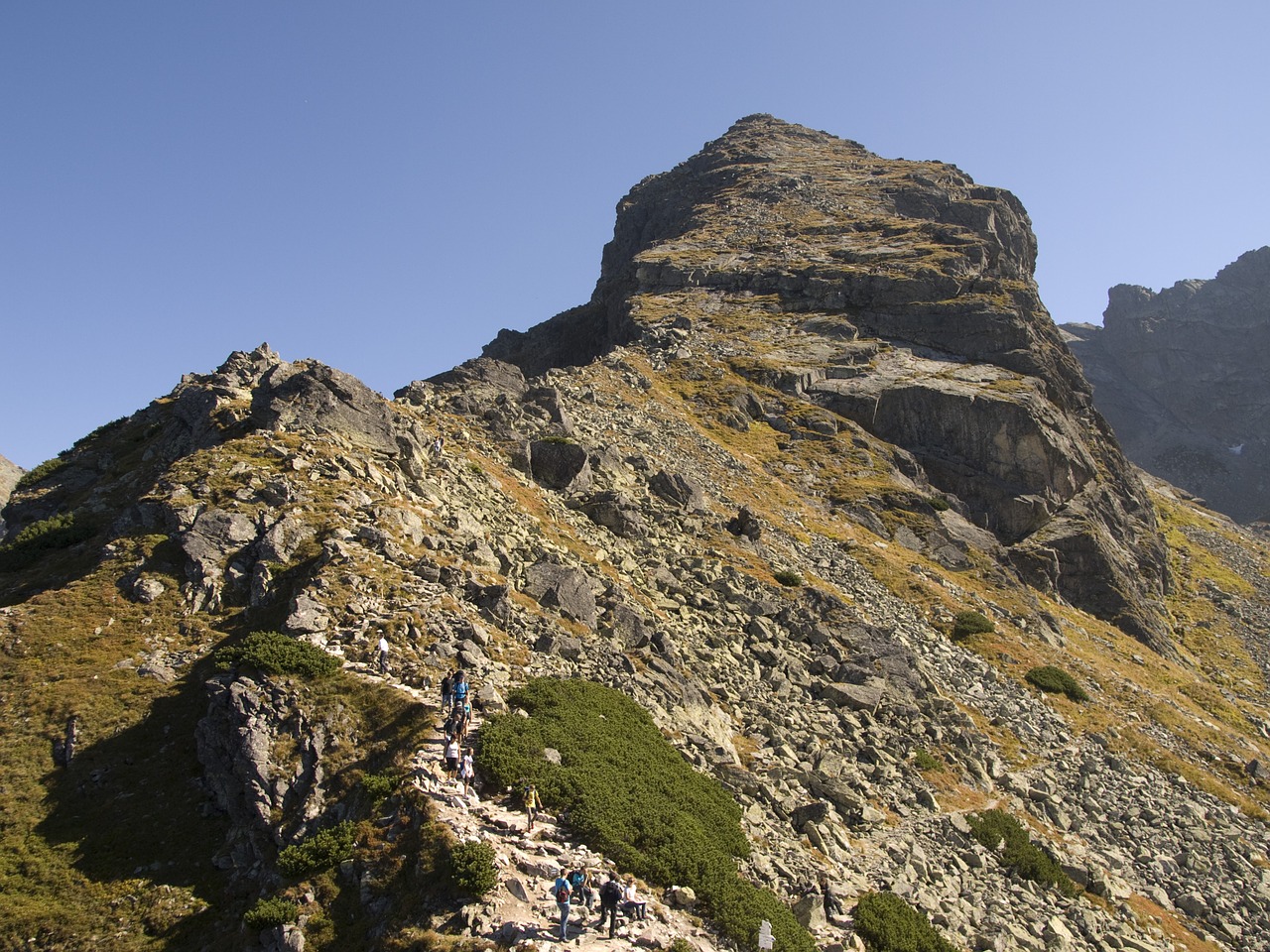 Tatry, Kościelec, Viršuje, Kraštovaizdis, Lenkija, Akmenys, Rokas, Dangus, Vaizdas Iš Viršaus, Lenkų Tatros