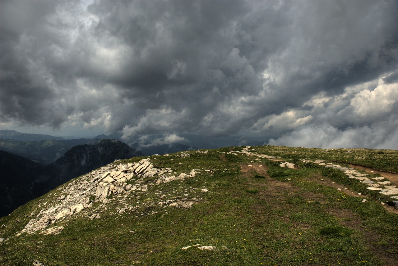 Tatry, Lenkija, Czerwone Wierchy, Miškas, Kalnai, Vistas, Kraštovaizdis, Viršūnės, Dangus, Debesys