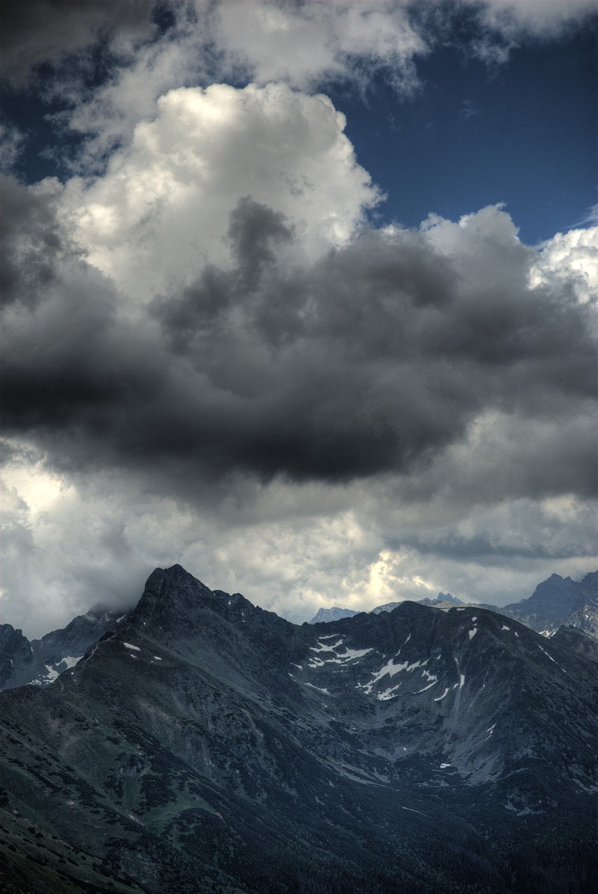 Tatry, Lenkija, Czerwone Wierchy, Kalnai, Vistas, Kraštovaizdis, Viršūnės, Dangus, Debesys, Gamta