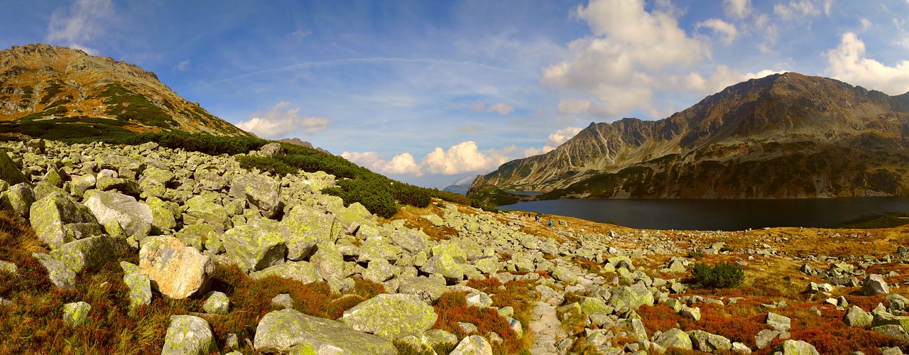 Tatry, Kalnai, Aukštas Tatras, Kraštovaizdis, Lenkija, Ruduo, Gamta, Rudens Auksas, Gamtos Grožis, Slėnis Iš Penkių Tvenkinių