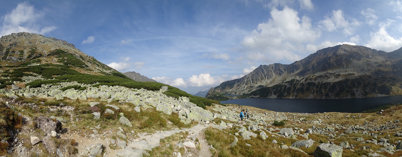 Tatry, Kalnai, Kraštovaizdis, Aukštas Tatras, Lenkija, Ruduo, Turizmas, Takas, Slėnis Iš Penkių Tvenkinių, Gamta