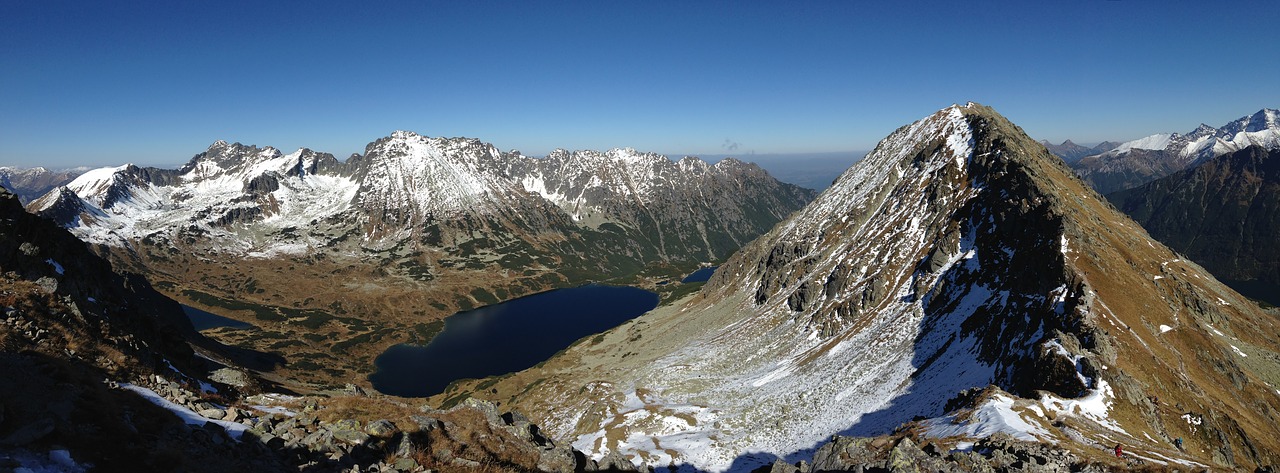 Tatry, Kalnai, Panorama, Aukštas Tatras, Kraštovaizdis, Gamta, Kalnų Grožis, Viršūnės, Snieguotas Kalnus, Nacionalinis Parkas