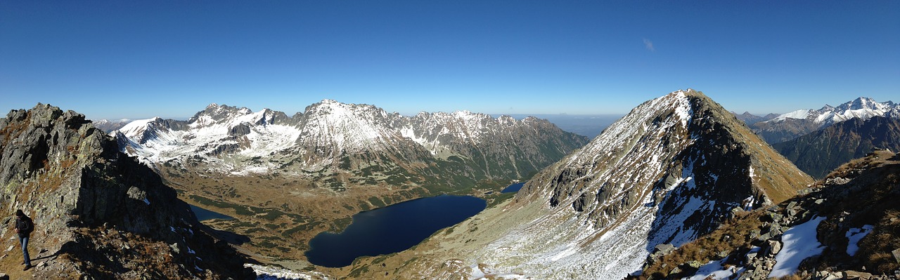 Tatry, Kalnai, Aukštas Tatras, Kraštovaizdis, Gamta, Lenkija, Kalnų Grožis, Snieguotas Kalnus, Panorama, Turizmas
