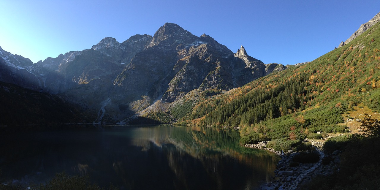 Tatry, Kalnai, Aukštas Tatras, Kraštovaizdis, Gamta, Vaizdas Iš Viršaus, Lenkija, Kalnų Grožis, Ruduo, Nacionalinis Parkas