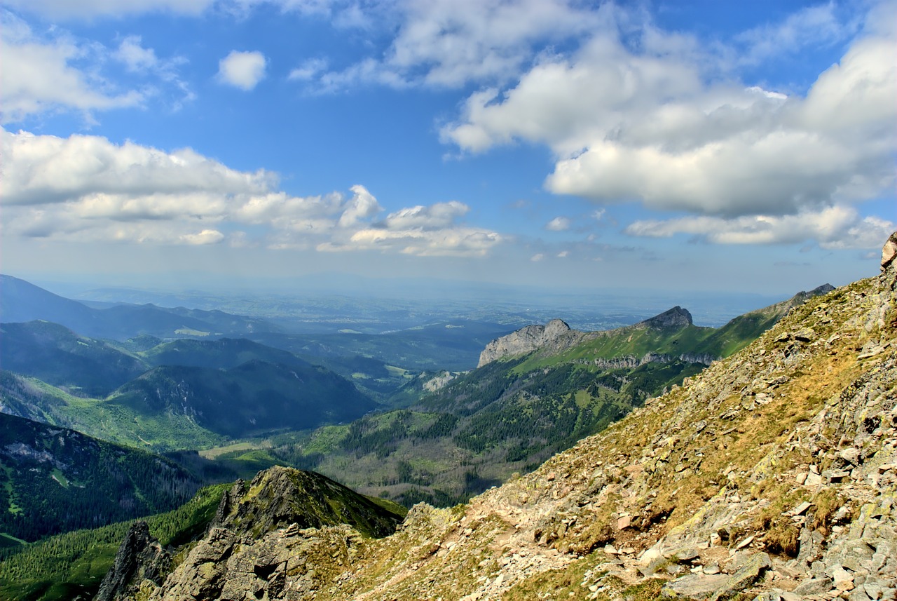 Tatry, Slovakija, Kraštovaizdis, Vaizdas Iš Viršaus, Kalnai, Vaizdas, Gamta, Kalnas, Dangus, Ėrienos Viršūnių Susitikimas